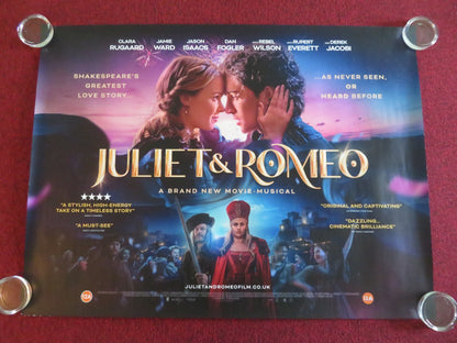 JULIET & ROMEO UK QUAD ROLLED POSTER JAMIE WARD CLARA RUGAARD REBEL WILSON 2025