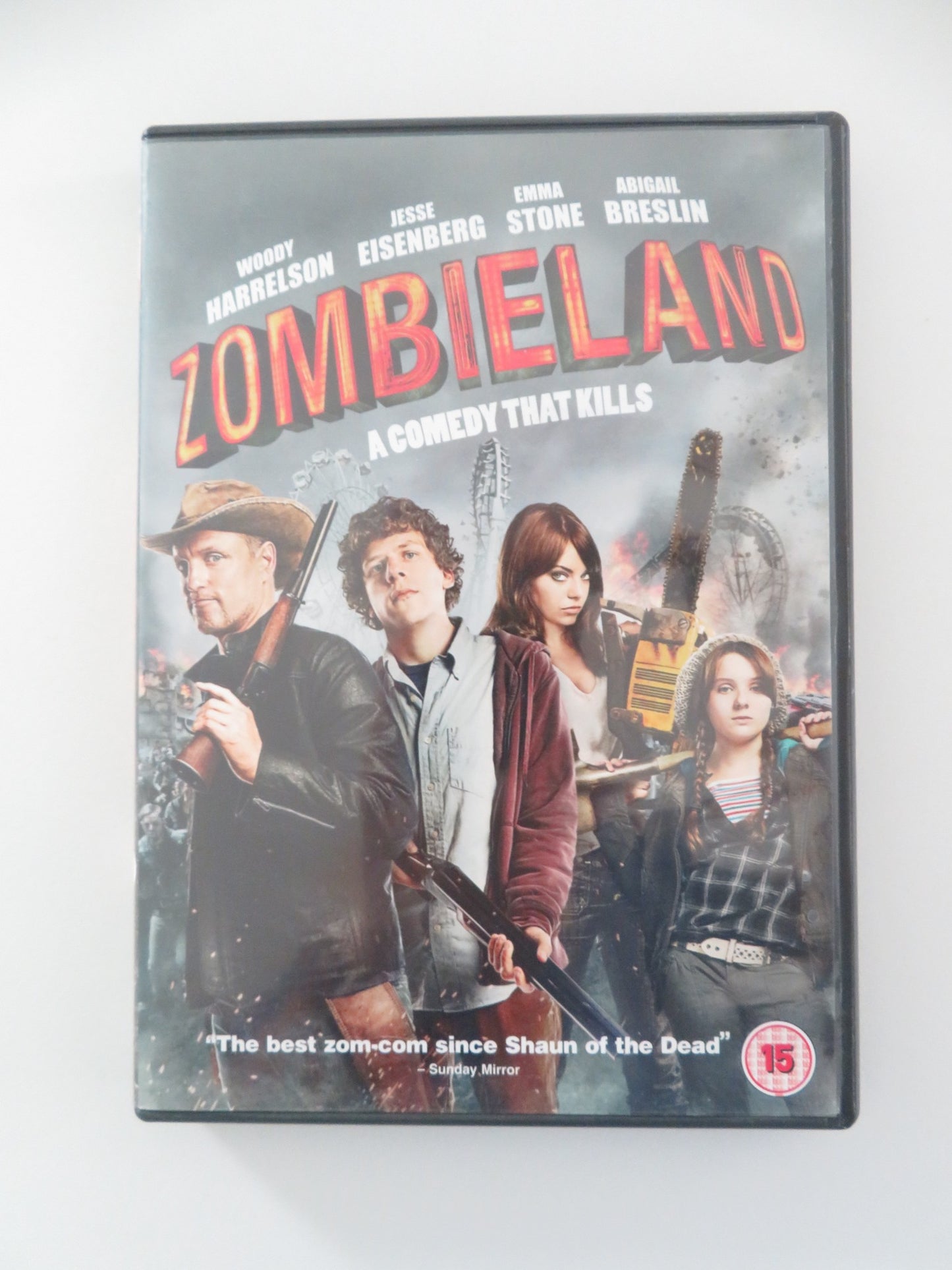 ZOMBIELAND (DVD) WOODY HARRELSON JESSE EISENBERG 2009 REGION 2
