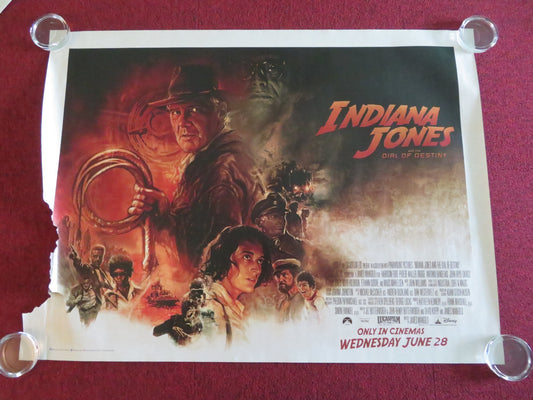 INDIANA JONES AND THE DIAL OF DESTINY UK QUAD ROLLED POSTER DISNEY H. FORD 2023