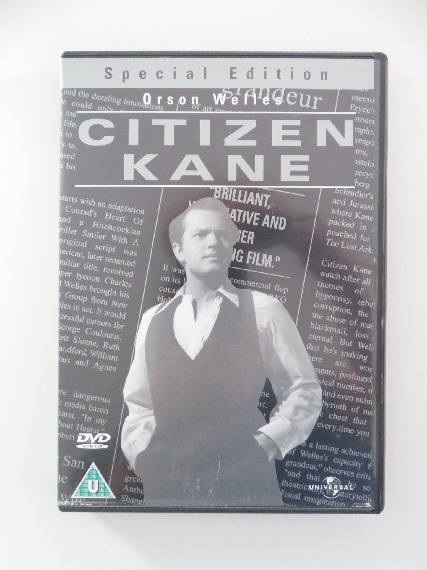 CITIZEN KANE - B SPECIAL EDITION (DVD) ORSON WELLES JOSEPH COTTEN 1941 REGION 2 - Rendezvous Cinema