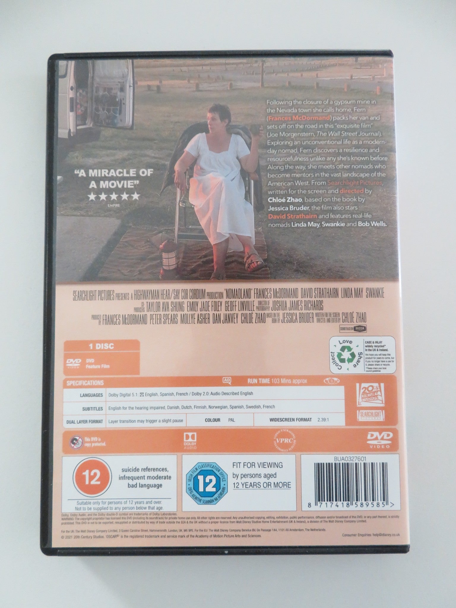 NOMADLAND (DVD) FRANCES MCDORMAND GAY DEFOREST 2020 REGION 2 - Rendezvous Cinema