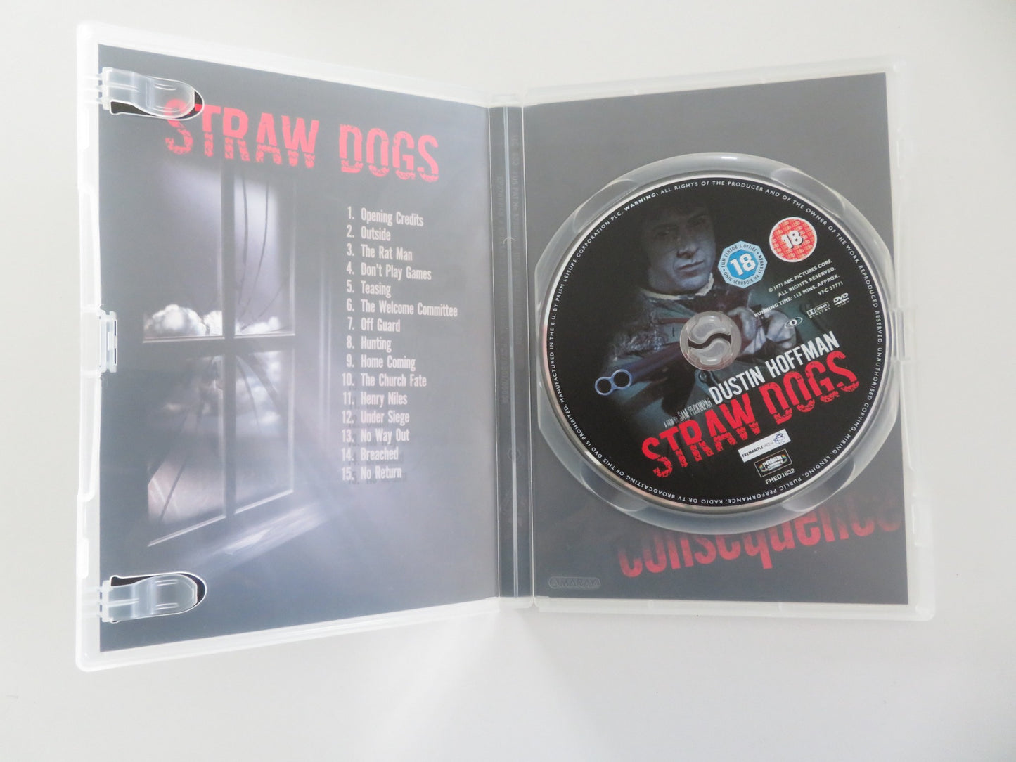 STRAW DOGS (DVD) DUSTIN HOFFMAN SUSAN GEORGE 1971 REGION 0 - Rendezvous Cinema