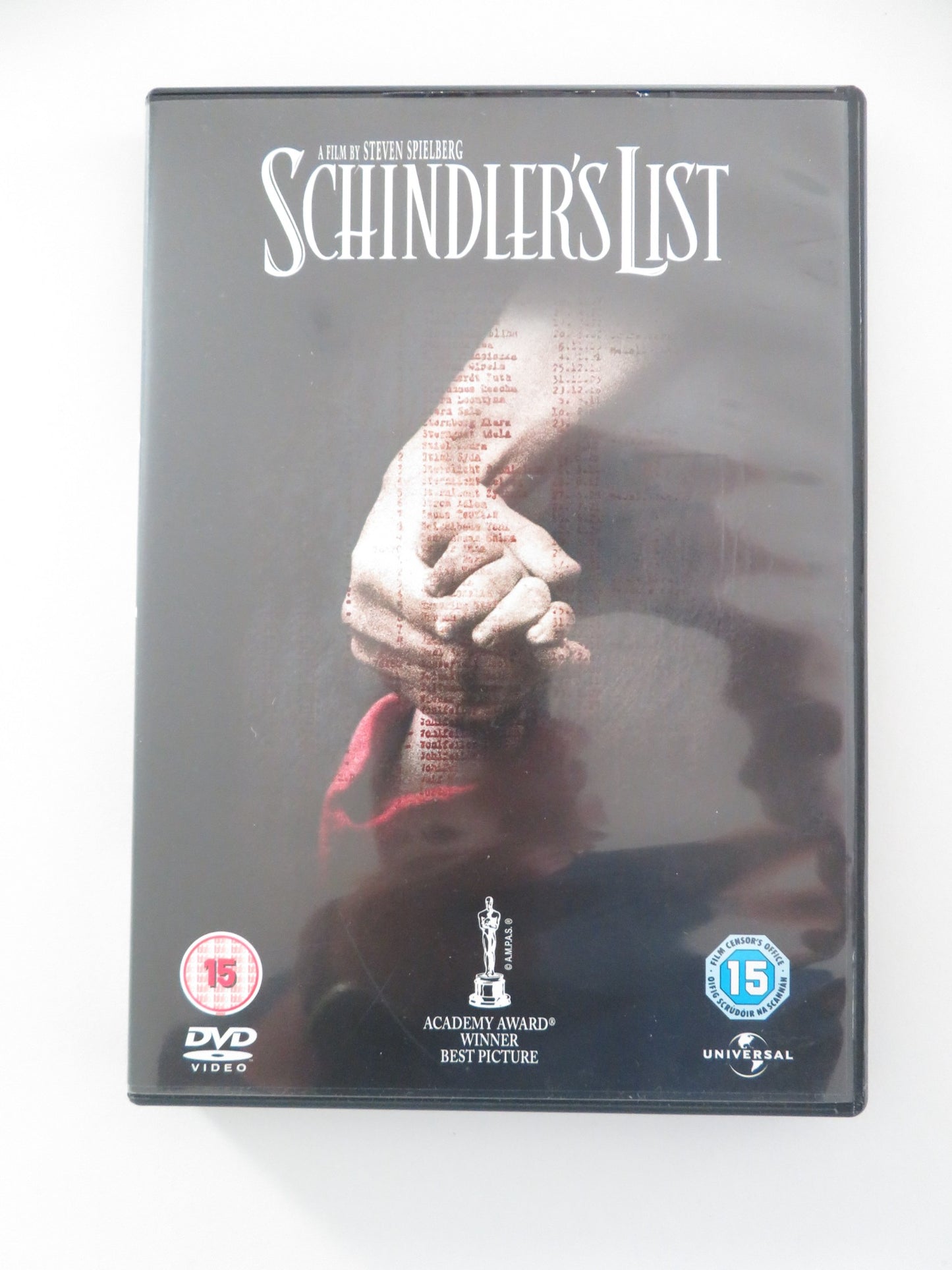 SCHINDLER'S LIST (DVD) LIAM NEESON RALPH FIENNES 1993 REGION 2,4 - Rendezvous Cinema