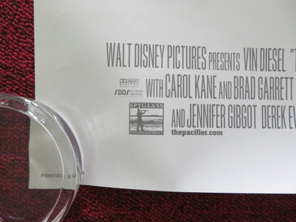 THE PACIFIER US ONE SHEET ROLLED POSTER DISNEY VIN DIESEL LAUREN GRAHAM 2005