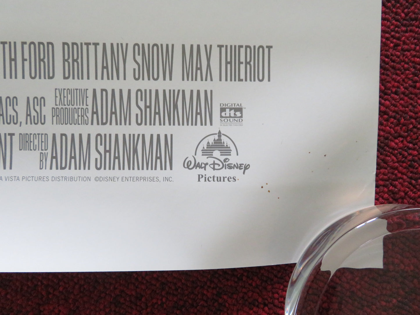 THE PACIFIER US ONE SHEET ROLLED POSTER DISNEY VIN DIESEL LAUREN GRAHAM 2005