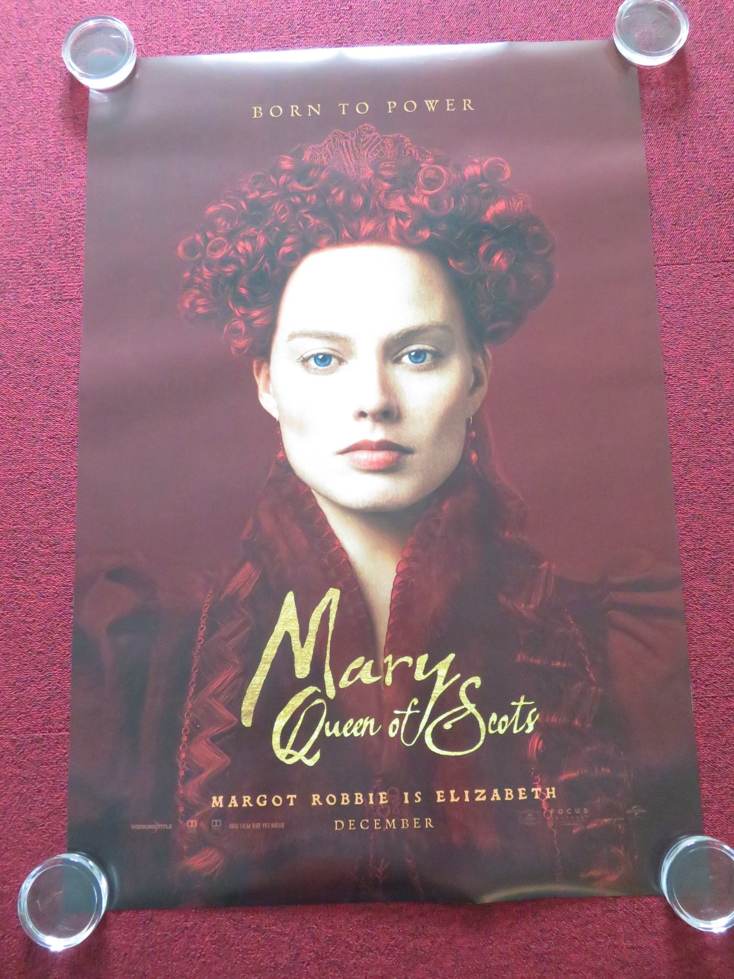MARY QUEEN OF SCOTS - C US ONE SHEET ROLLED POSTER MARGOT ROBBIE S. RONAN 2018