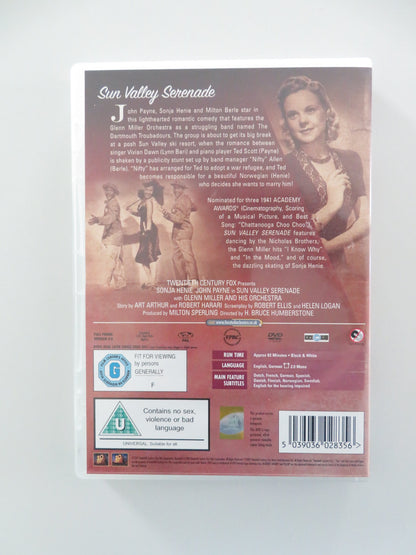 SUN VALLEY SERENADE (DVD) SONJA HENIE JOHN PAYNE 1941 REGION 2 - Rendezvous Cinema