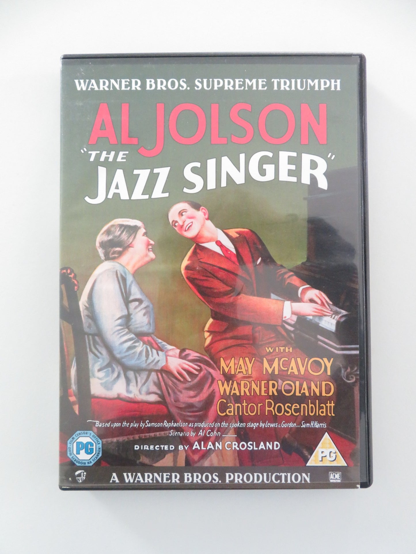 THE JAZZ SINGER - B (DVD) AL JOLSON MAY MCAVOY 1927 REGION 2 - Rendezvous Cinema