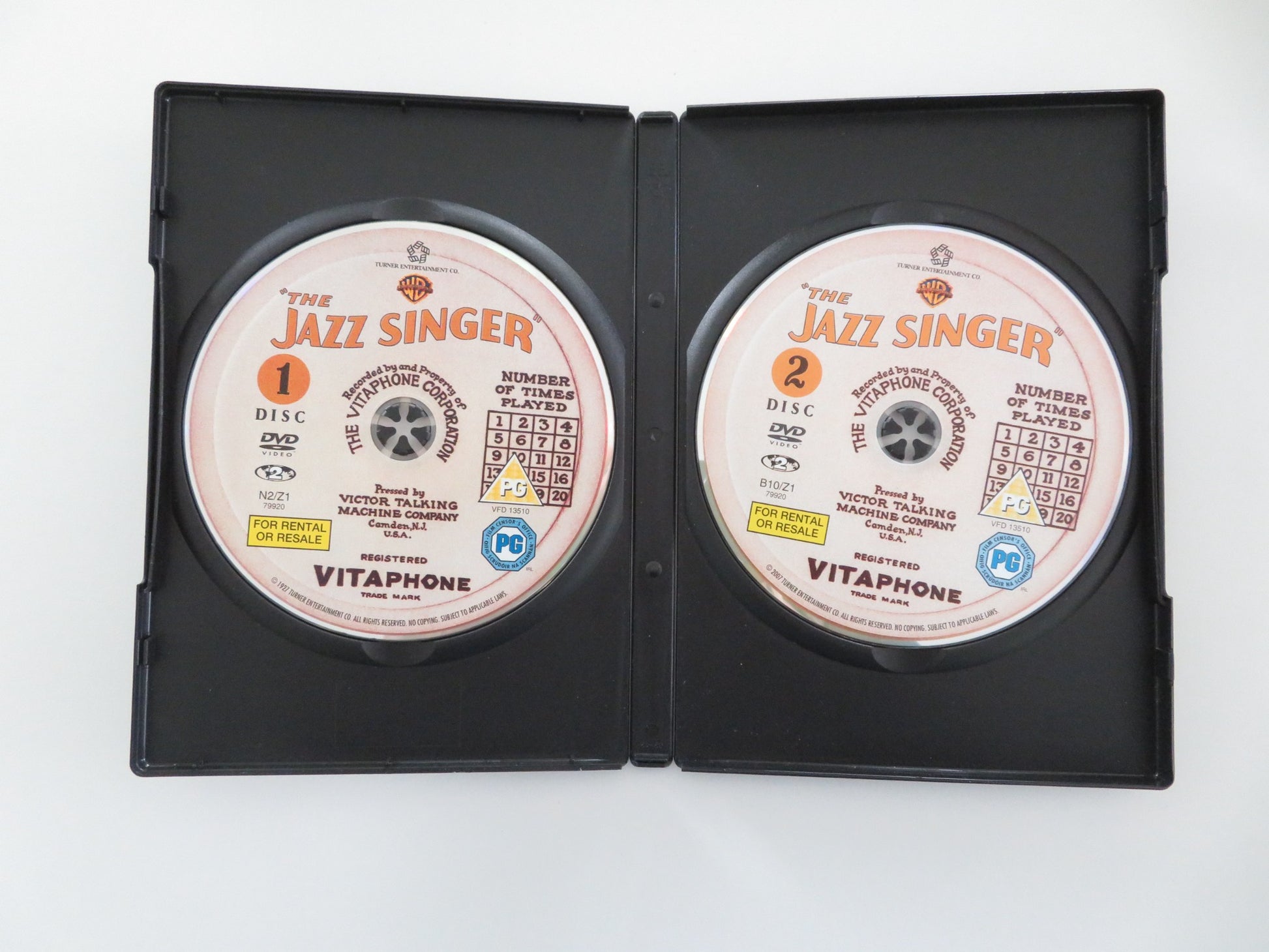 THE JAZZ SINGER - B (DVD) AL JOLSON MAY MCAVOY 1927 REGION 2 - Rendezvous Cinema