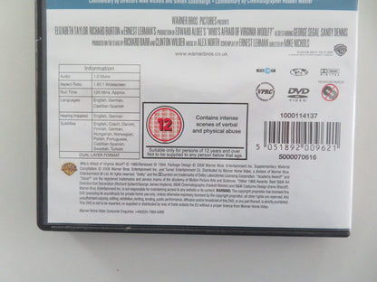 WHO'S AFRAID OF VIRGINIA WOOLF? (DVD) ELIZABETH TAYLOR R. BURTON 1966 REGION 2 - Rendezvous Cinema