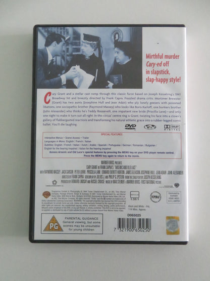 ARSENIC AND OLD LACE (DVD) CARY GRANT PRISCILLA LANE 1944 REGION 2