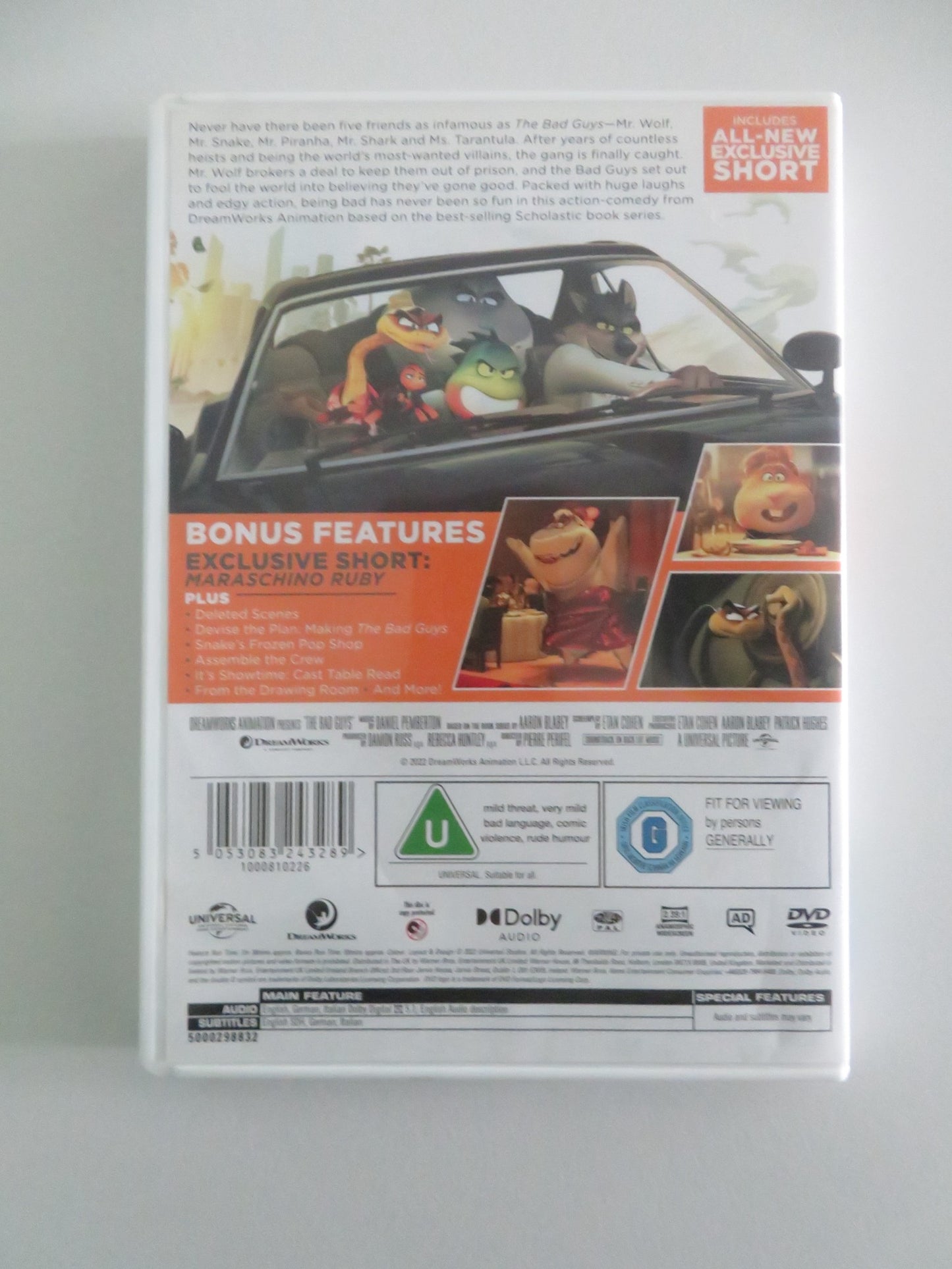 THE BAD GUYS (DVD) SAM ROCKWELL MARC MARON 2022 REGION 2, 4