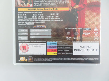 ALL ABOUT MY MOTHER (DVD) CECILIA ROTH MARISA PAREDES 1999 REGION 2 - Rendezvous Cinema