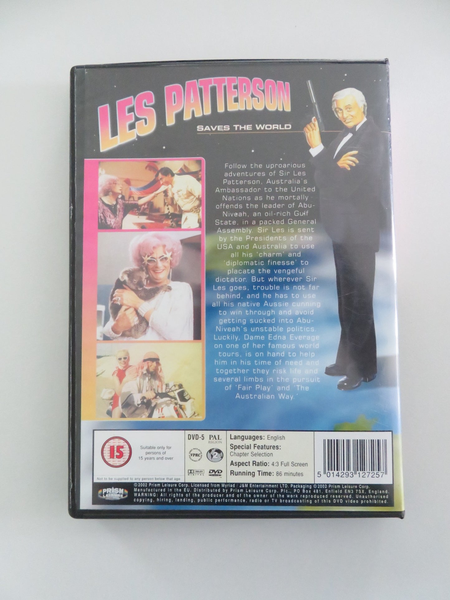 LES PATTERSON SAVES THE WORLD (DVD) BARRY HUMPHRIES P. STEPHENSON 1987 REGION 2