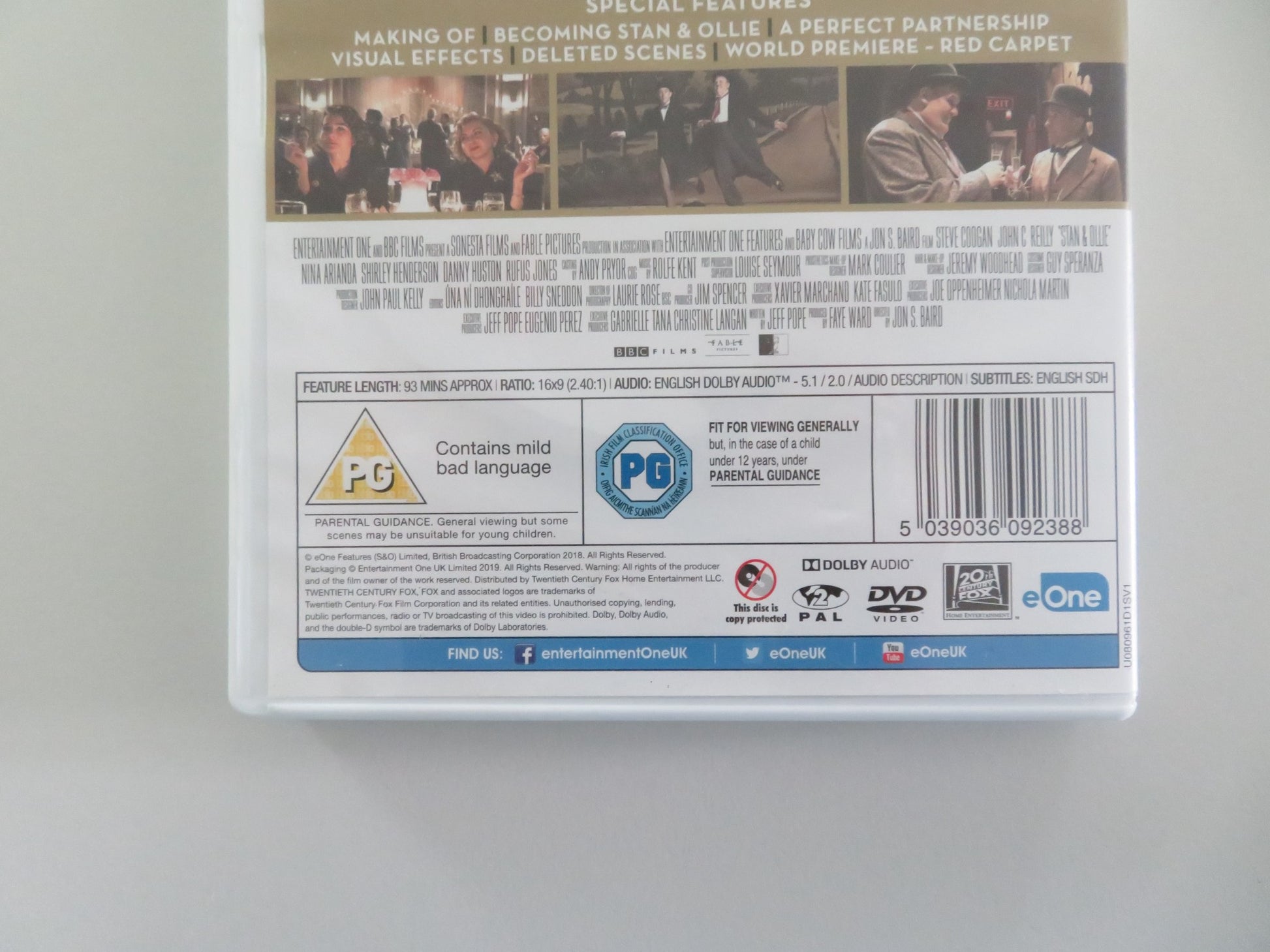 STAN & OLLIE (DVD) STEVE COOGAN JOHN C. REILLY 2018 REGION 2 - Rendezvous Cinema