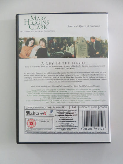 A CRY IN THE NIGHT (DVD) CAROL HIGGINS CLARK PERRY KING 1992 REGION 0 - Rendezvous Cinema
