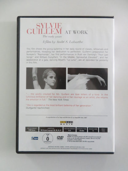 SYLVIE GUILLEM AT WORK (DVD) SYLVIE GUILLEM JAMES GREENE 1988 REGION 0