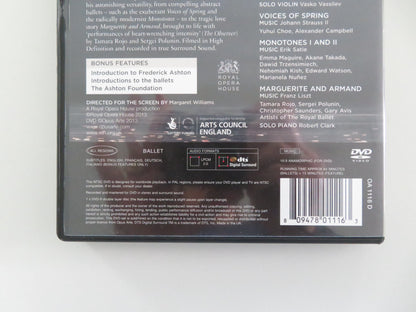 ASHTON CELEBRATION: THE ROYAL BALLET DANCES FREDERICK ASHTON (DVD) REGION ALL - Rendezvous Cinema