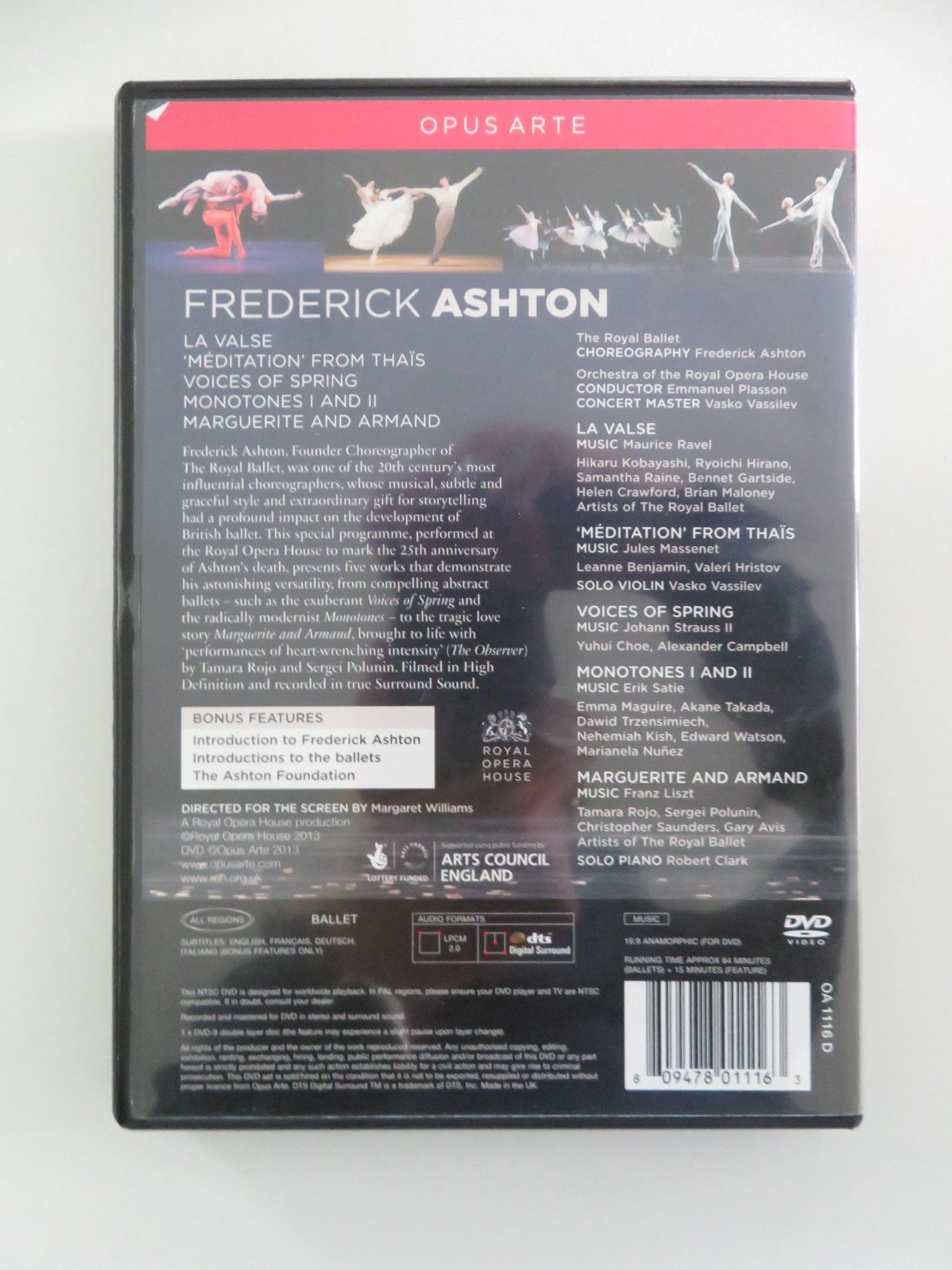 ASHTON CELEBRATION: THE ROYAL BALLET DANCES FREDERICK ASHTON (DVD) REGION ALL - Rendezvous Cinema