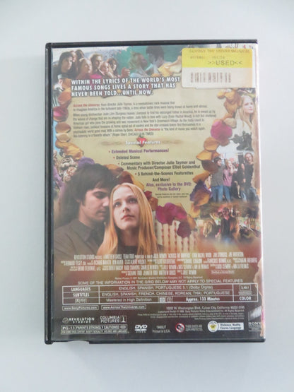 ACROSS THE UNIVERSE (DVD) JIM STURGESS EVAN RACHEL WOOD 2007 REGION 1 - Rendezvous Cinema
