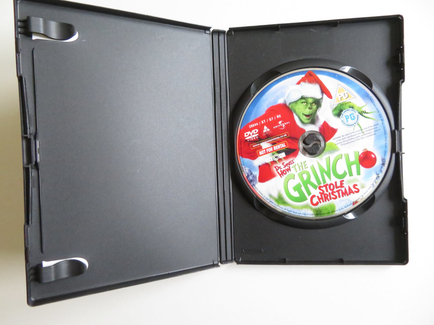 THE GRINCH - B (DVD) JIM CARREY TAYLOR MOMSEN 2000 REGION 2, 4