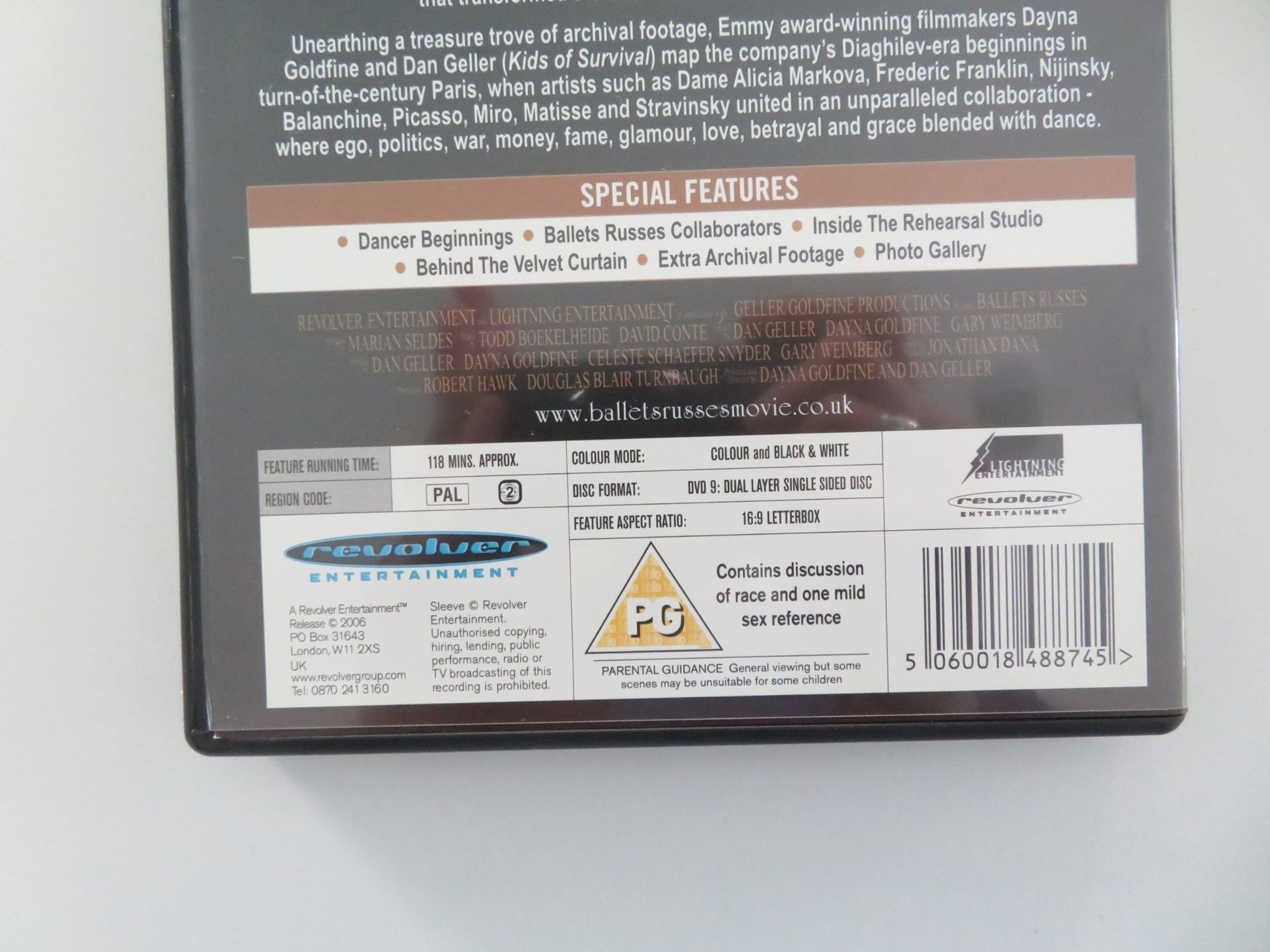 BALLETS RUSSES (DVD) IRINA BARONOVA ALICIA MARKOVA 2005 REGION 2 - Rendezvous Cinema