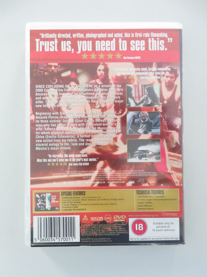 AMORES PERROS (DVD) EMILIO ECHEVARRIA GAEL GARCIA BERNAL 2000 REGION 2 - Rendezvous Cinema