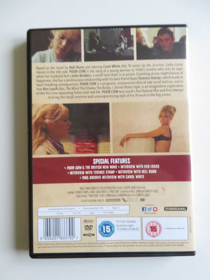 POOR COW (DVD) CAROL WHITE TERENCE STAMP 1967 REGION 2