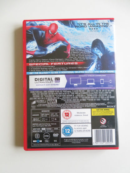 THE AMAZING SPIDER-MAN 2 (DVD) MARVEL ANDREW GARFIELD EMMA STONE 2014 REGION 2