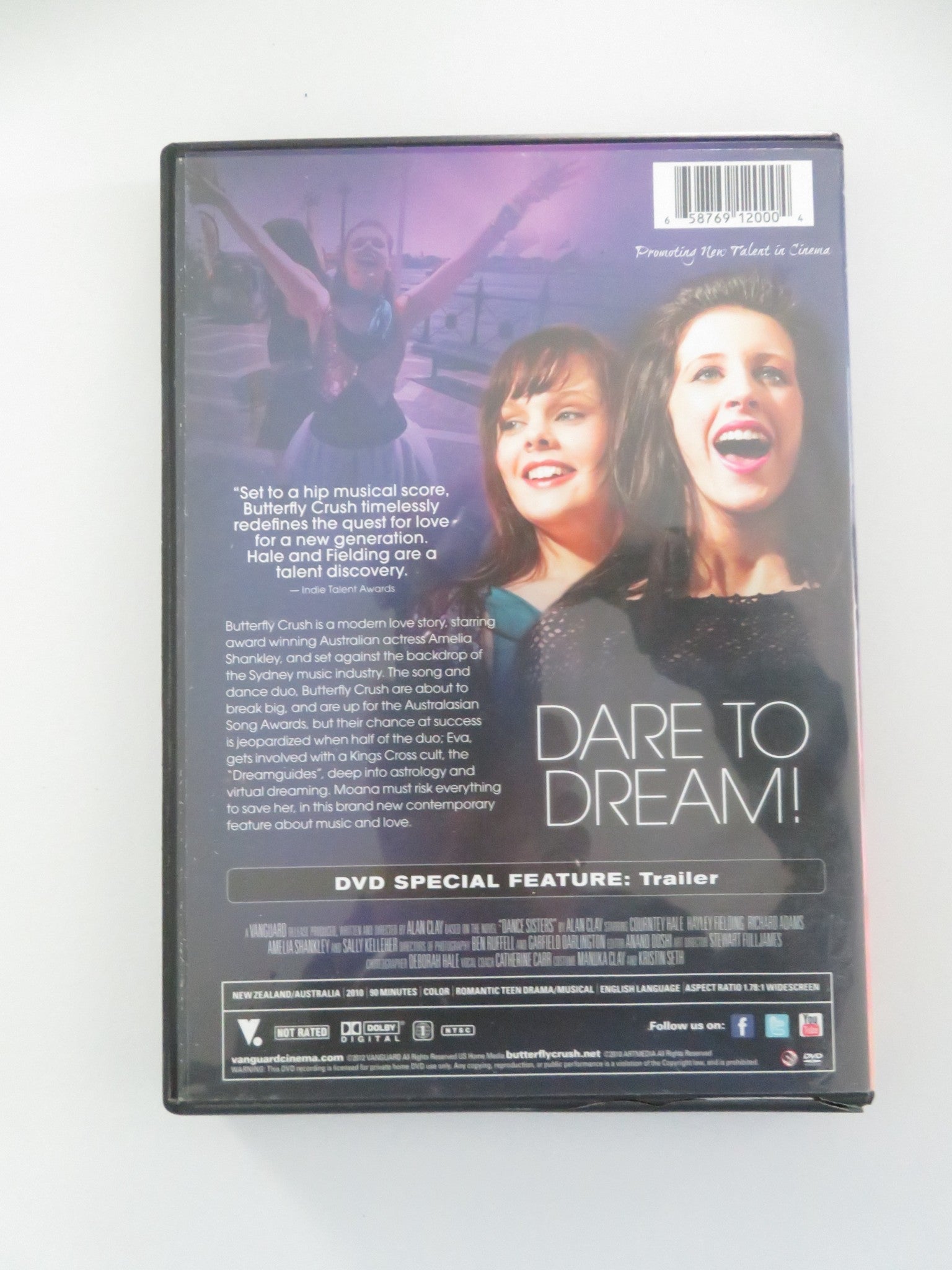 BUTTERFLY CRUSH (DVD) COURTNEY HALE HAYLEY FIELDING 2010 REGION 1 - Rendezvous Cinema