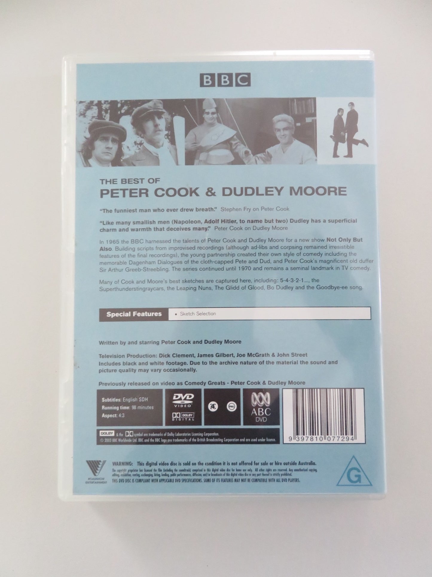 THE BEST OF PETER COOK & DUDLEY MOORE (DVD) PETER COOK D. MOORE 2003 REGION 4 - Rendezvous Cinema