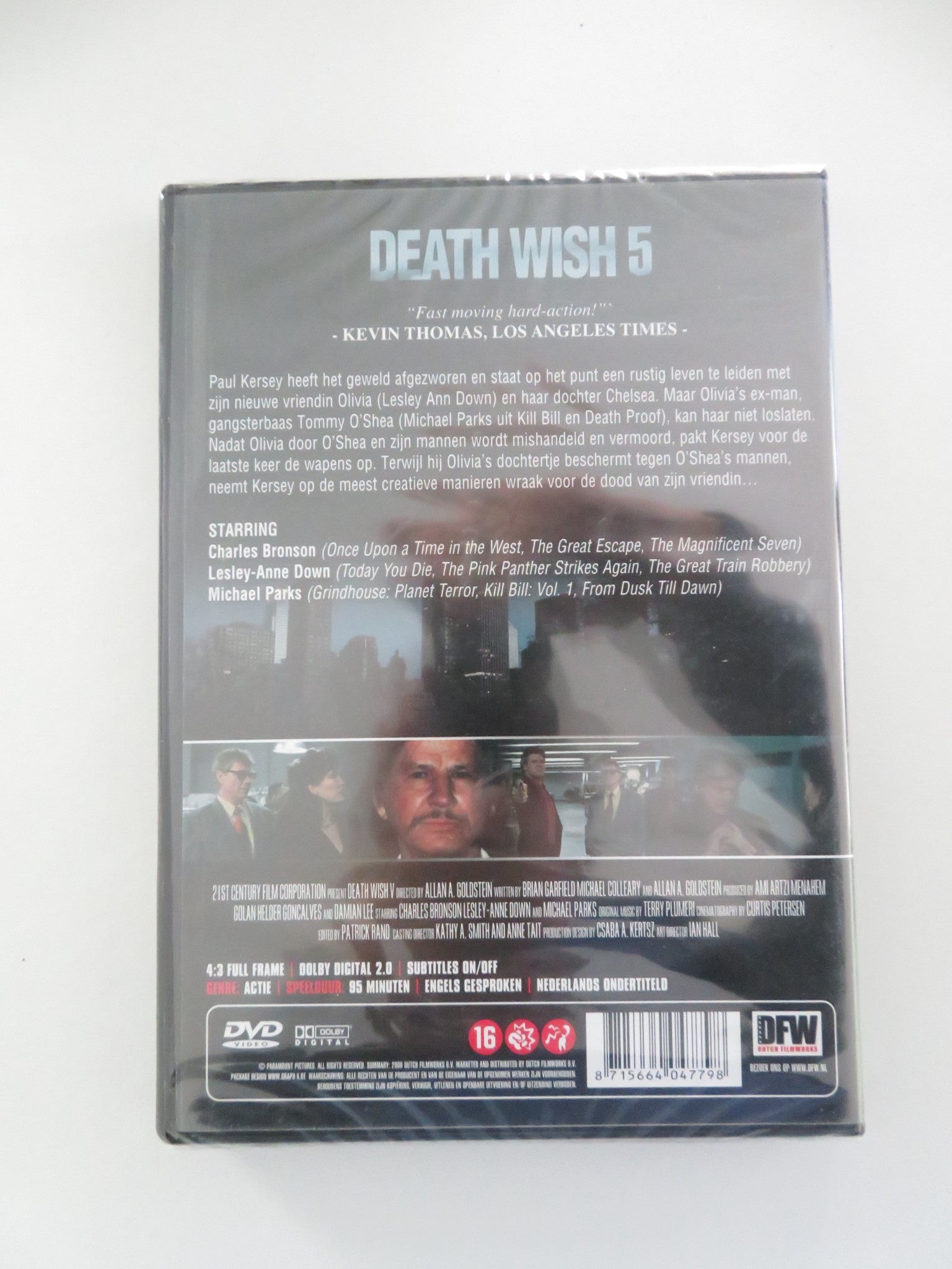 DEATH WISH 5: THE FACE OF DEATH (import) (DVD) CHARLES BRONSON 1994 REGION 2 - Rendezvous Cinema