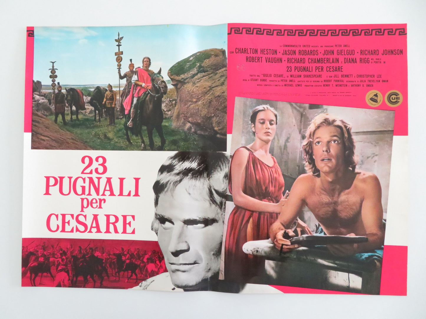 JULIUS CAESAR - F ITALIAN FOTOBUSTA POSTER CHARLTON HESTON DIANA RIGG 1971 - Rendezvous Cinema