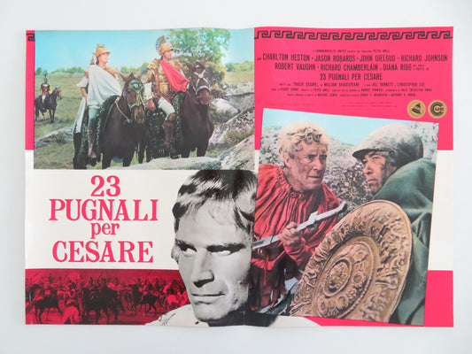 JULIUS CAESAR - G ITALIAN FOTOBUSTA POSTER CHARLTON HESTON DIANA RIGG 1971 - Rendezvous Cinema