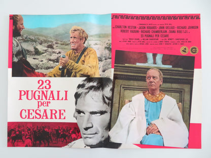 JULIUS CAESAR - H ITALIAN FOTOBUSTA POSTER CHARLTON HESTON DIANA RIGG 1971 - Rendezvous Cinema