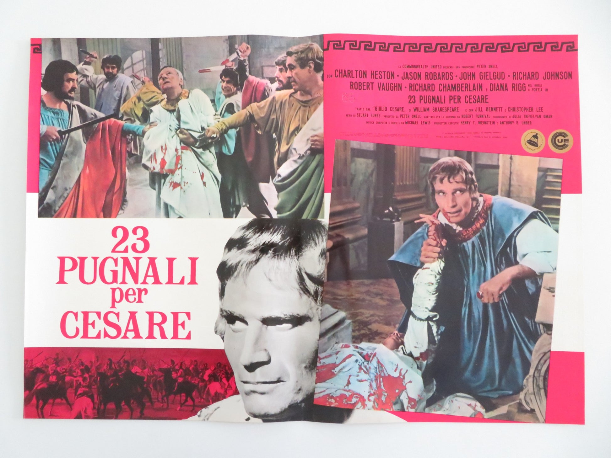 JULIUS CAESAR - I ITALIAN FOTOBUSTA POSTER CHARLTON HESTON DIANA RIGG 1971 - Rendezvous Cinema