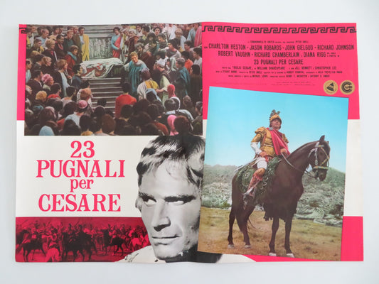 JULIUS CAESAR - J ITALIAN FOTOBUSTA POSTER CHARLTON HESTON DIANA RIGG 1971 - Rendezvous Cinema