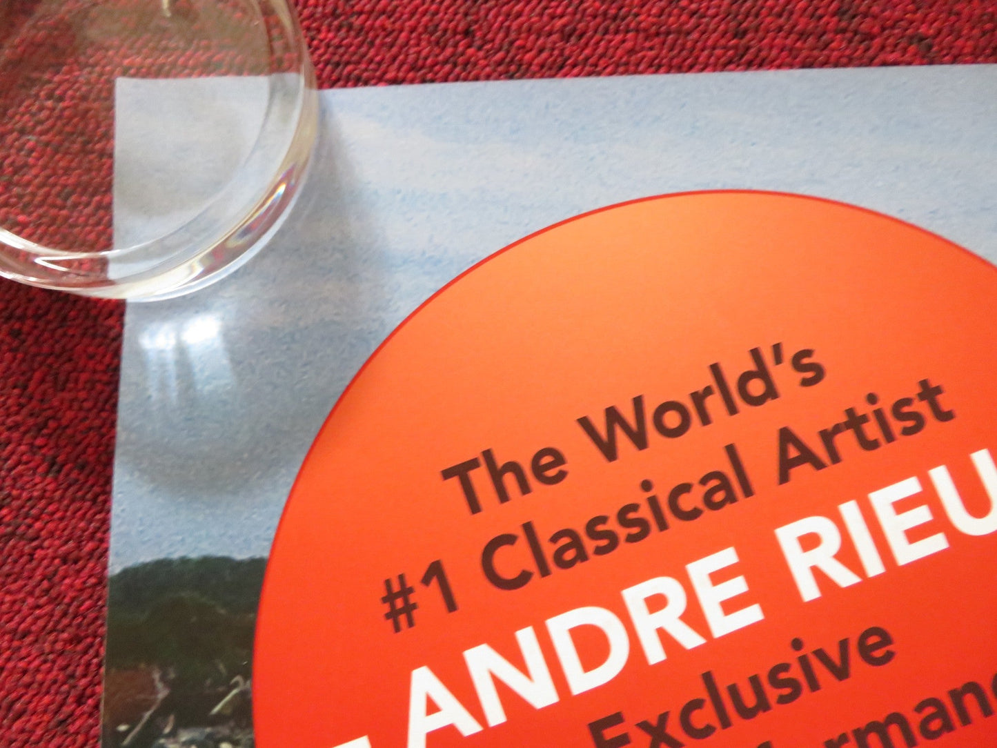 ANDRE RIEU LIVE IN MAASTRICHT UK QUAD ROLLED POSTER 2010 - Rendezvous Cinema