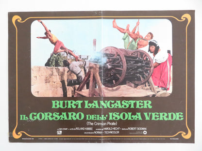 THE CRIMSON PIRATE - G ITALIAN FOTOBUSTA POSTER BURT LANCASTER NICK CRAVAT 1952 - Rendezvous Cinema