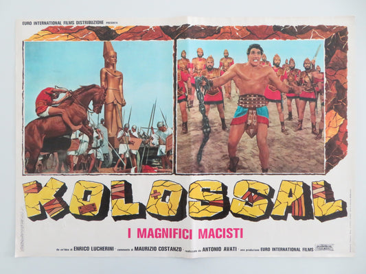 KOLOSSAL I MAGNIFICI MACISTI - A ITALIAN FOTOBUSTA POSTER CHELO ALONSO 1977 - Rendezvous Cinema