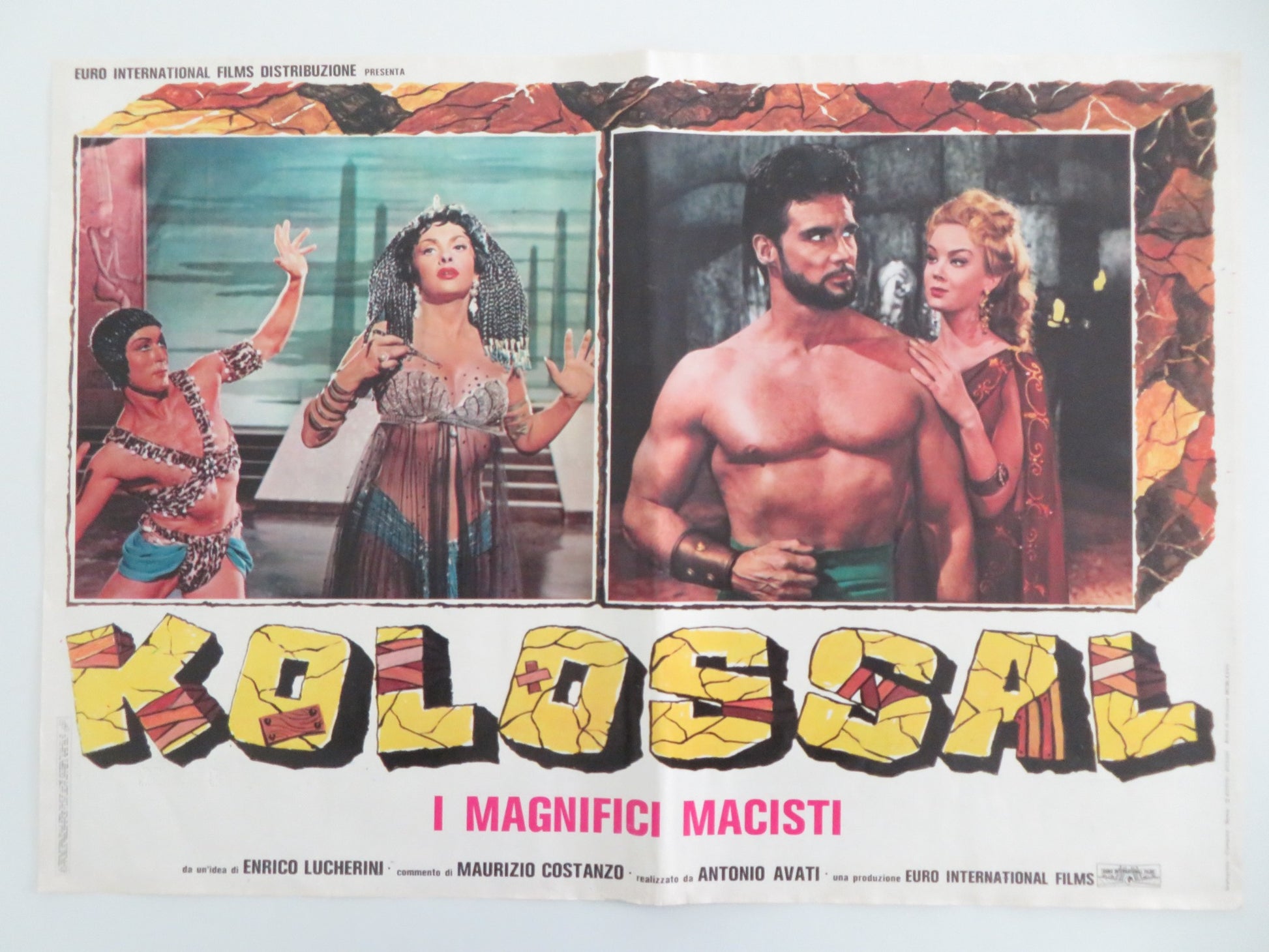 KOLOSSAL I MAGNIFICI MACISTI - B ITALIAN FOTOBUSTA POSTER CHELO ALONSO 1977 - Rendezvous Cinema