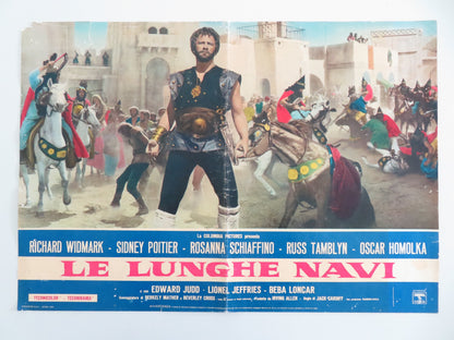 THE LONG SHIPS - E ITALIAN FOTOBUSTA POSTER RICHARD WIDMARK SIDNEY POITIER 1964 - Rendezvous Cinema