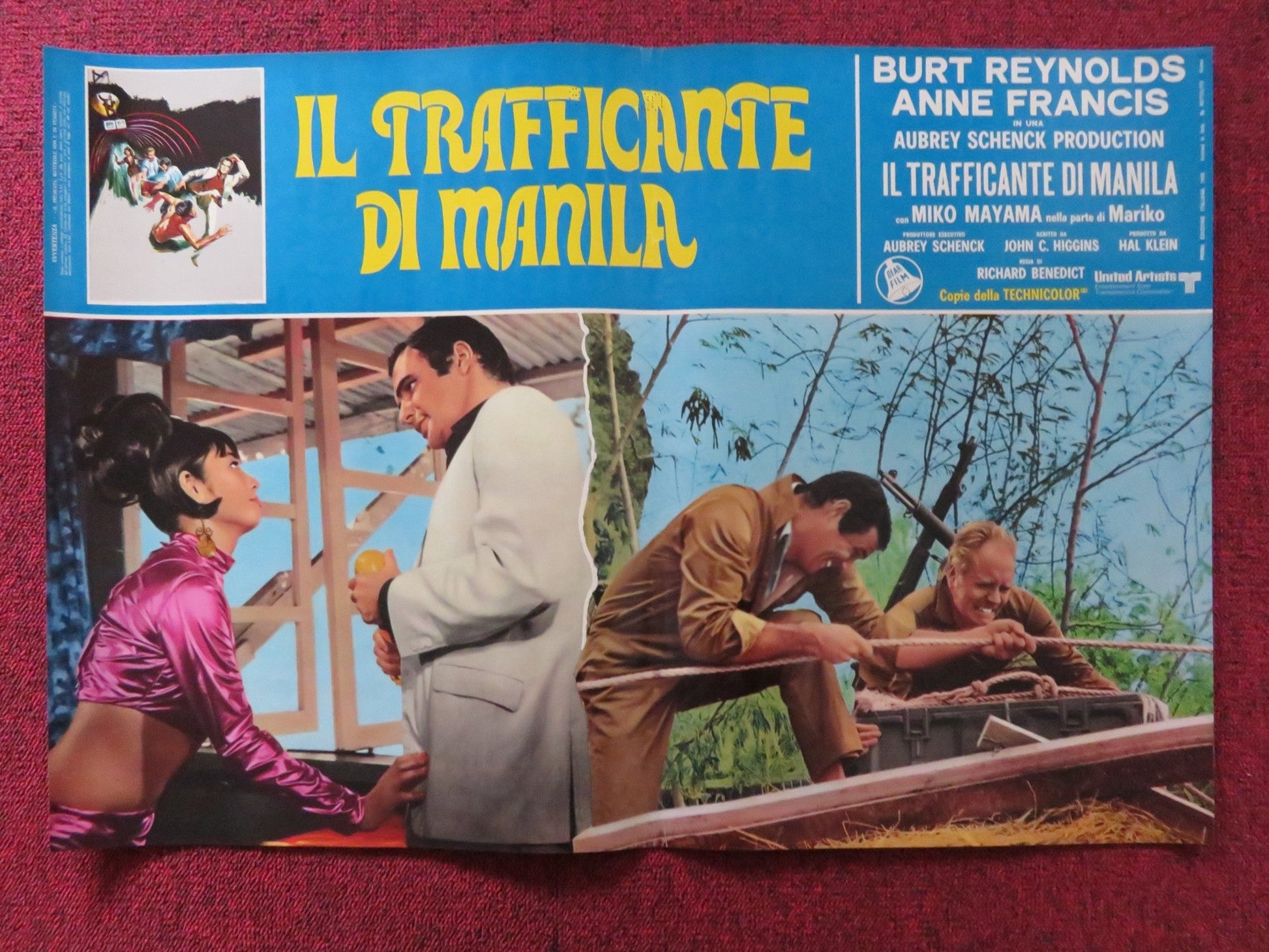 IMPASSE - A ITALIAN FOTOBUSTA POSTER BURT REYNOLDS ANNE FRANCIS 1969 Rendezvous Cinema Movie posters