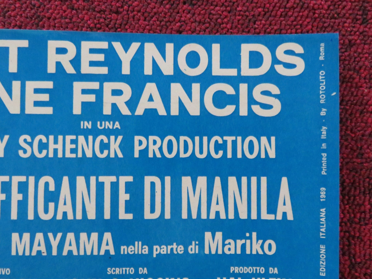 IMPASSE - C ITALIAN FOTOBUSTA POSTER BURT REYNOLDS ANNE FRANCIS 1969 Rendezvous Cinema Movie posters