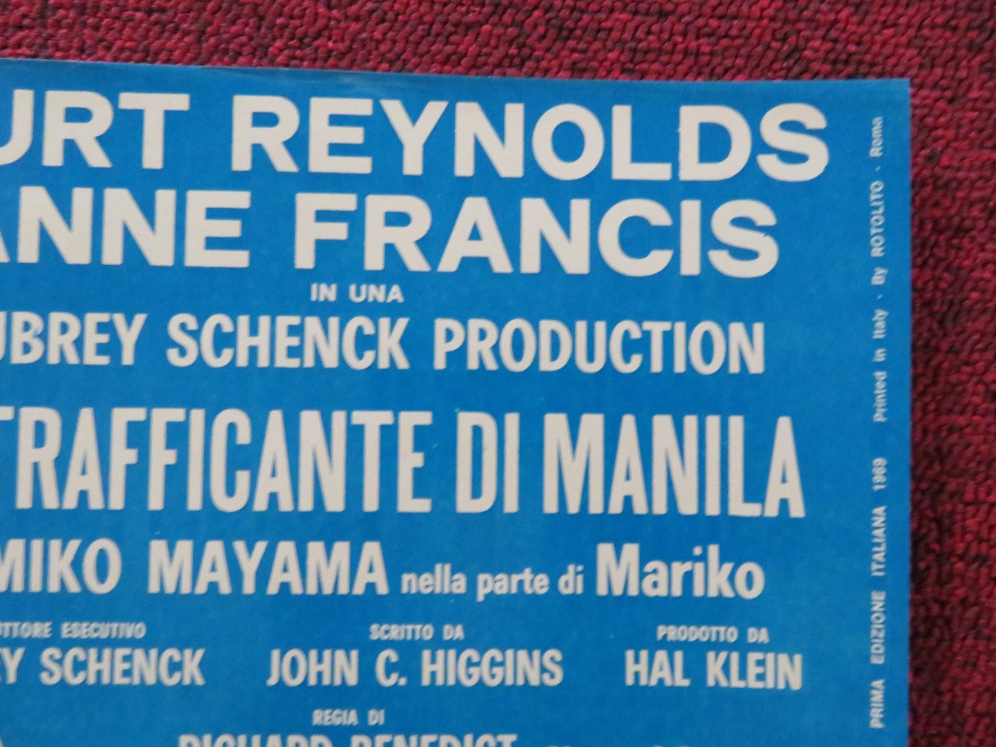 IMPASSE - E ITALIAN FOTOBUSTA POSTER BURT REYNOLDS ANNE FRANCIS 1969 Rendezvous Cinema Movie posters