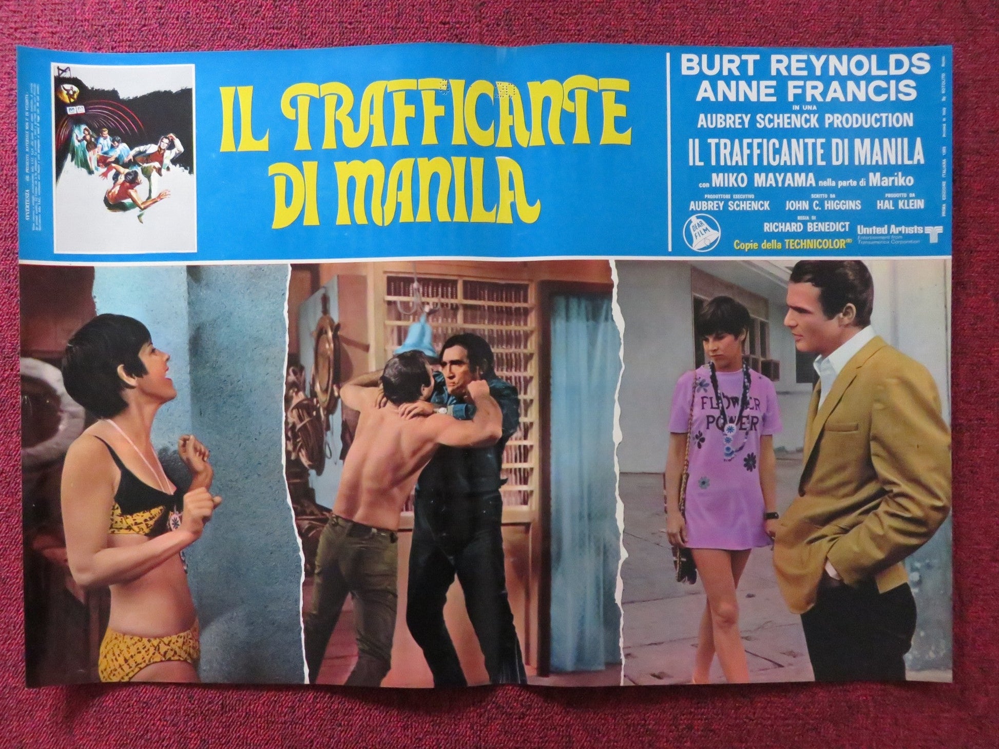 IMPASSE - E ITALIAN FOTOBUSTA POSTER BURT REYNOLDS ANNE FRANCIS 1969 Rendezvous Cinema Movie posters
