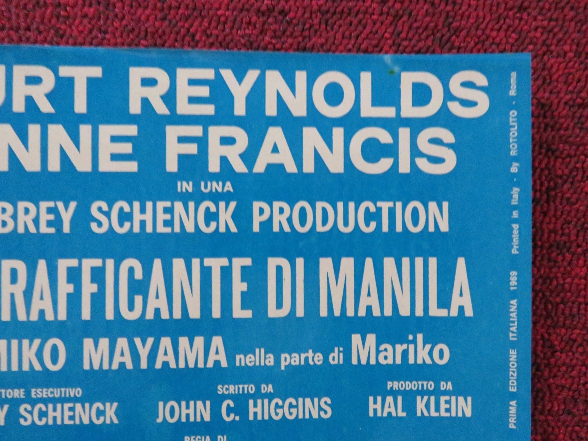 IMPASSE - F ITALIAN FOTOBUSTA POSTER BURT REYNOLDS ANNE FRANCIS 1969 Rendezvous Cinema Movie posters