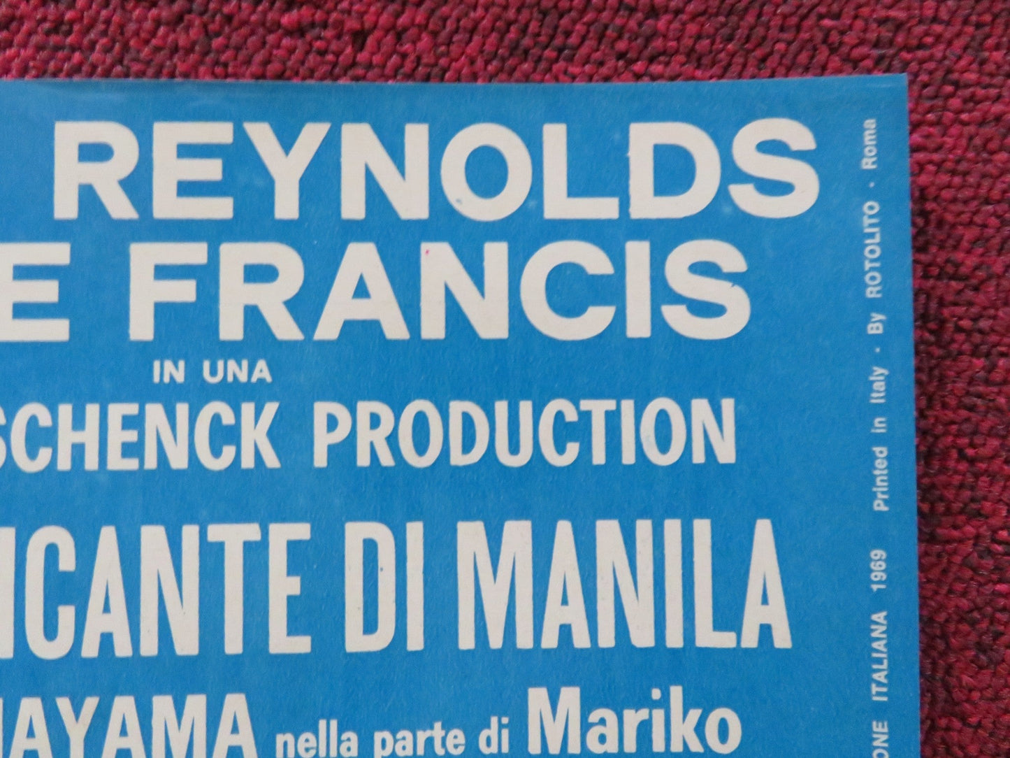 IMPASSE - H ITALIAN FOTOBUSTA POSTER BURT REYNOLDS ANNE FRANCIS 1969 Rendezvous Cinema Movie posters