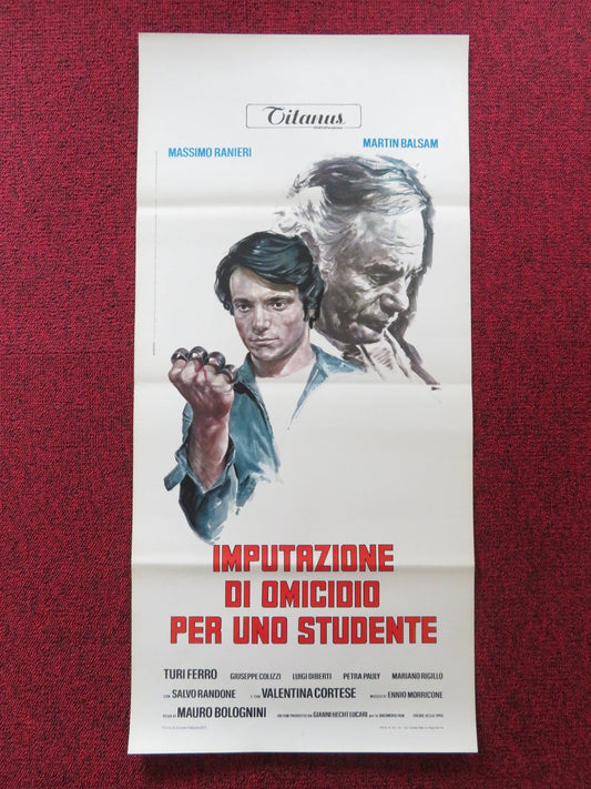 IMPUTAZIONE DI OMICIDIO PER UNO STUDENTE ITALIAN LOCANDINA POSTER RANIERI 1971 Rendezvous Cinema Movie posters