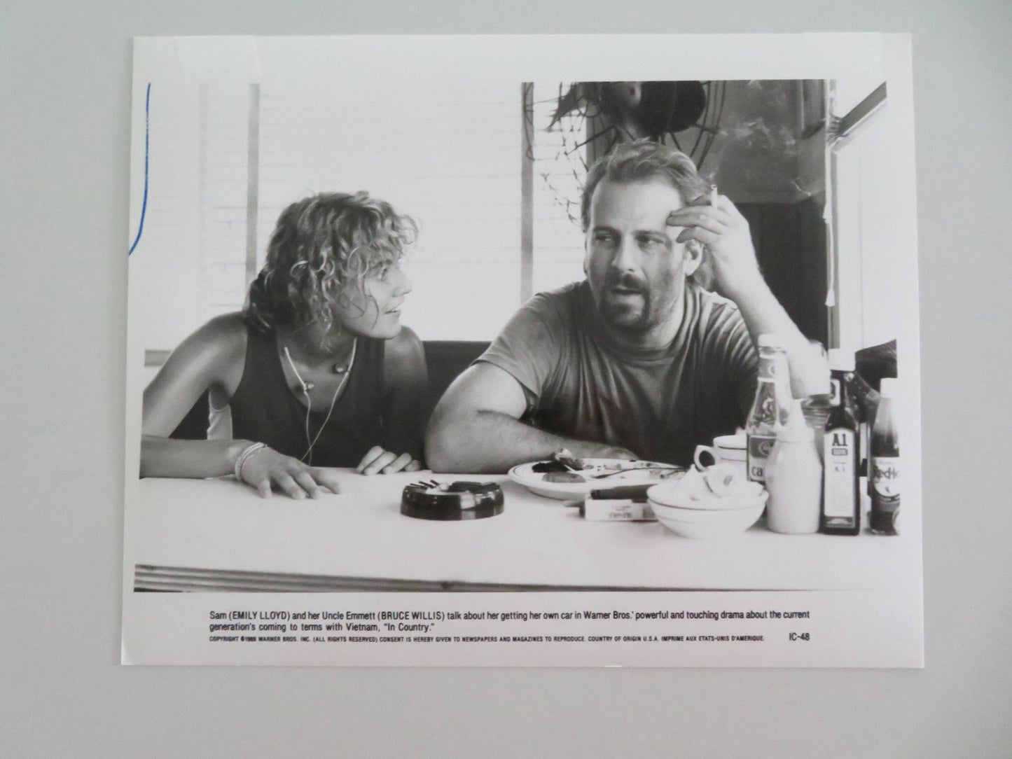 IN COUNTRY MOVIE STILL PHOTO LOT OF 7 BRUCE WILLIS EMILY LLOYD 1989 - Rendezvous Cinema